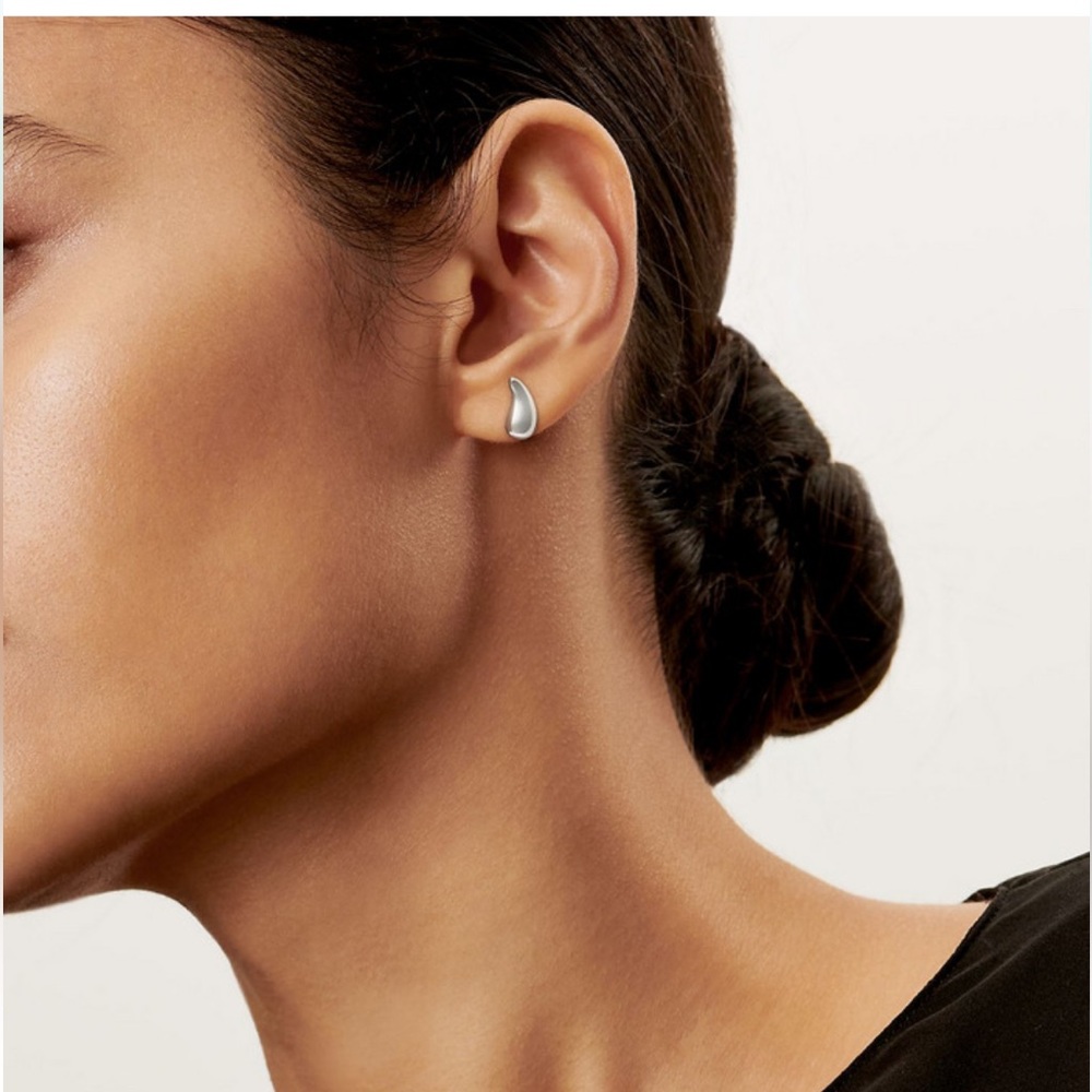 Tiffany yellow gold Elsa Peretti collection teardrop studs earrings - Picture 6 of 6